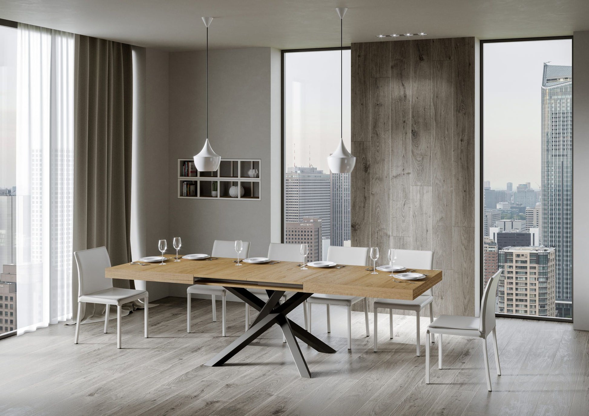 Tavolo allungabile Aberdeen 90x180/440 cm