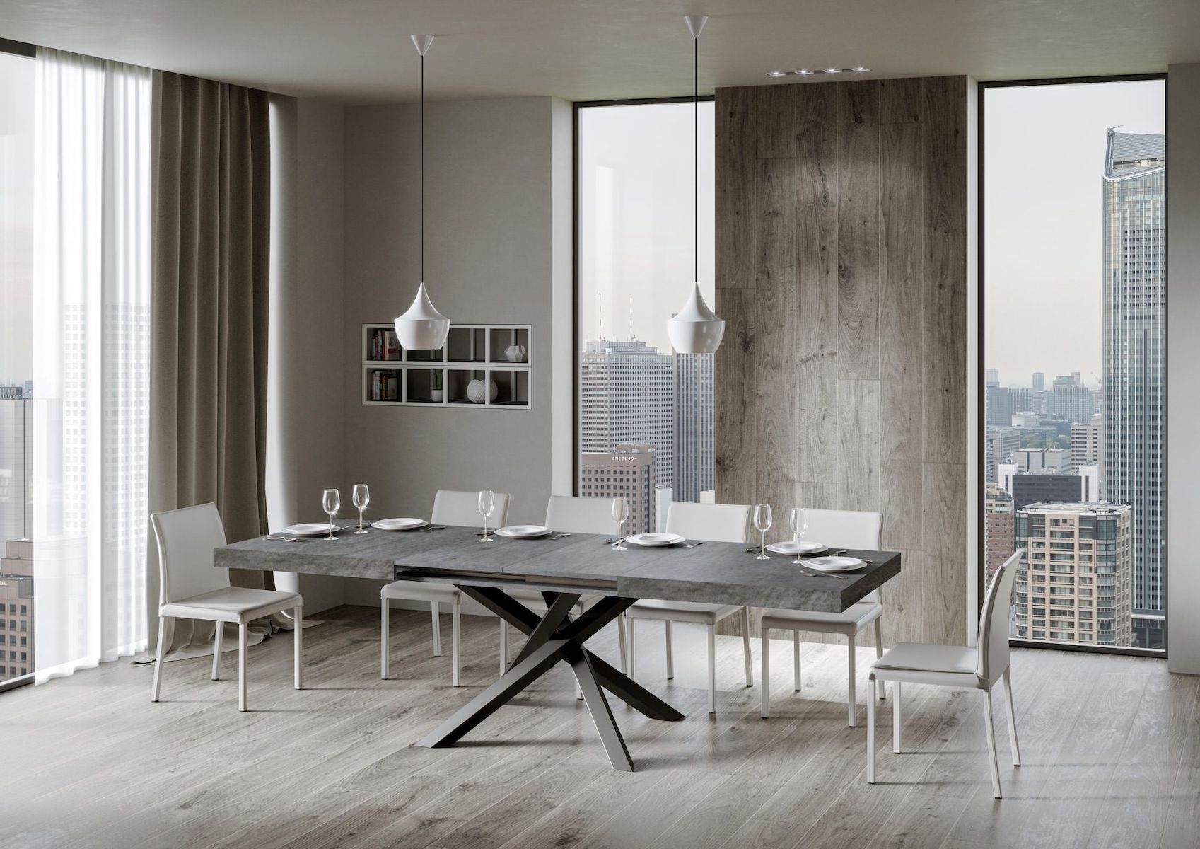 Tavolo allungabile Aberdeen 90x180/440 cm