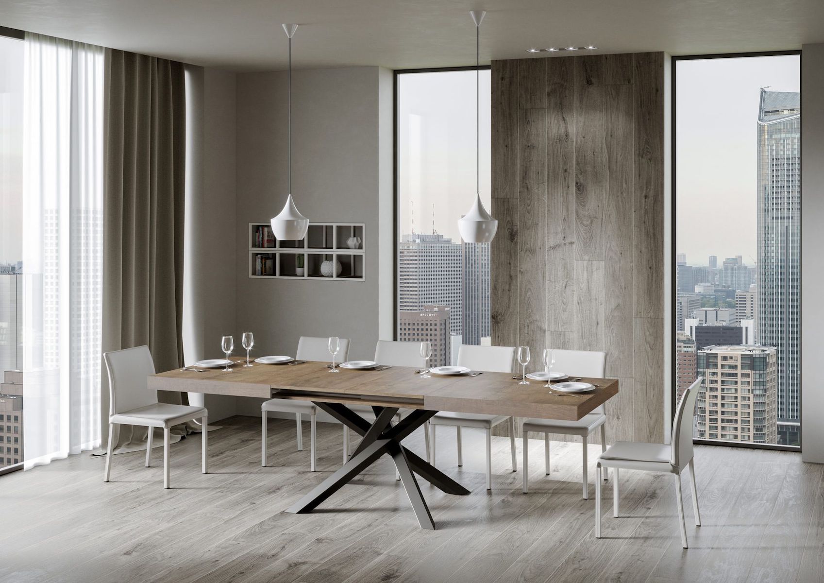 Tavolo allungabile Aberdeen 90x180/440 cm