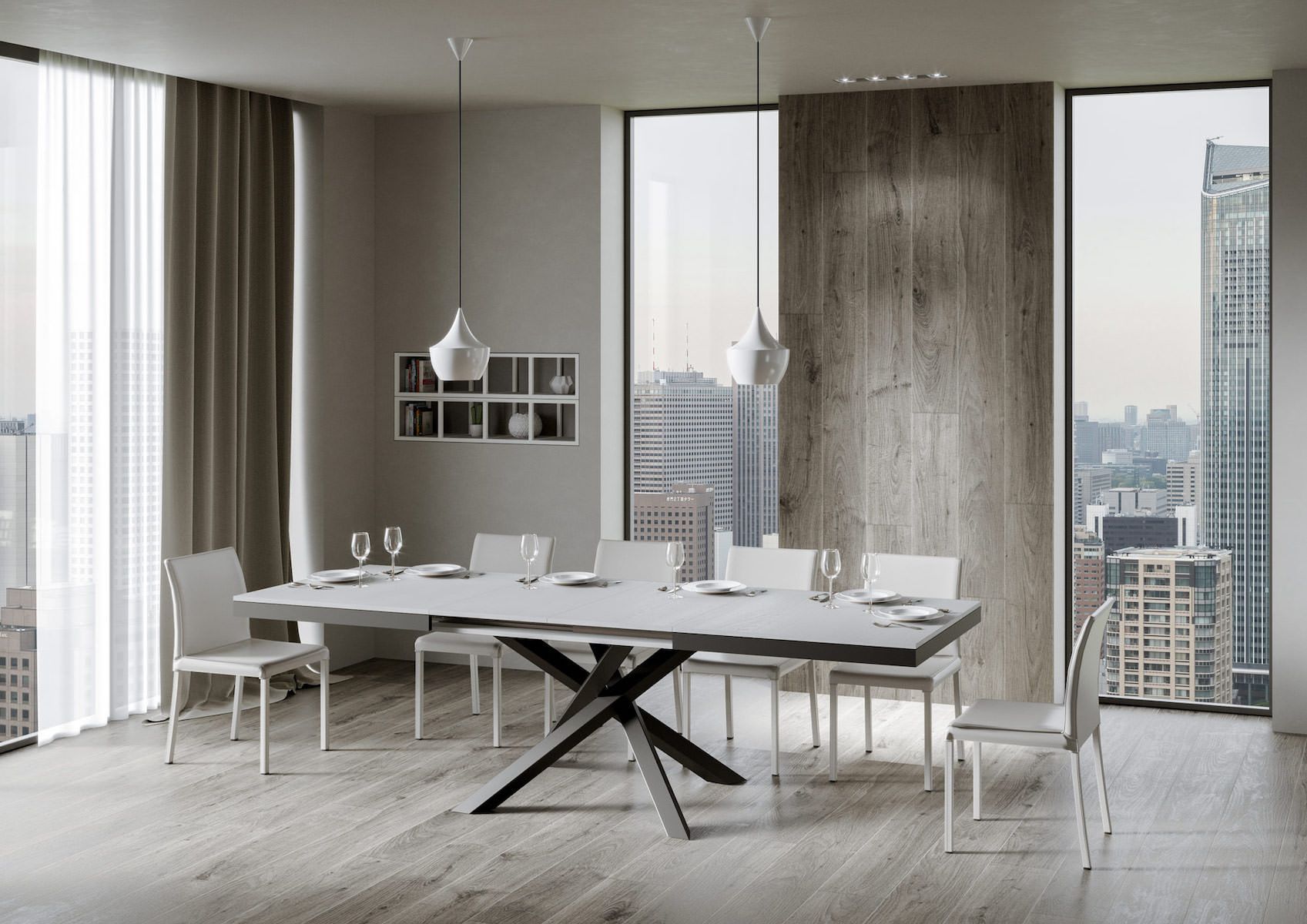 Tavolo allungabile Aberdeen Evolution 90x160/420 cm