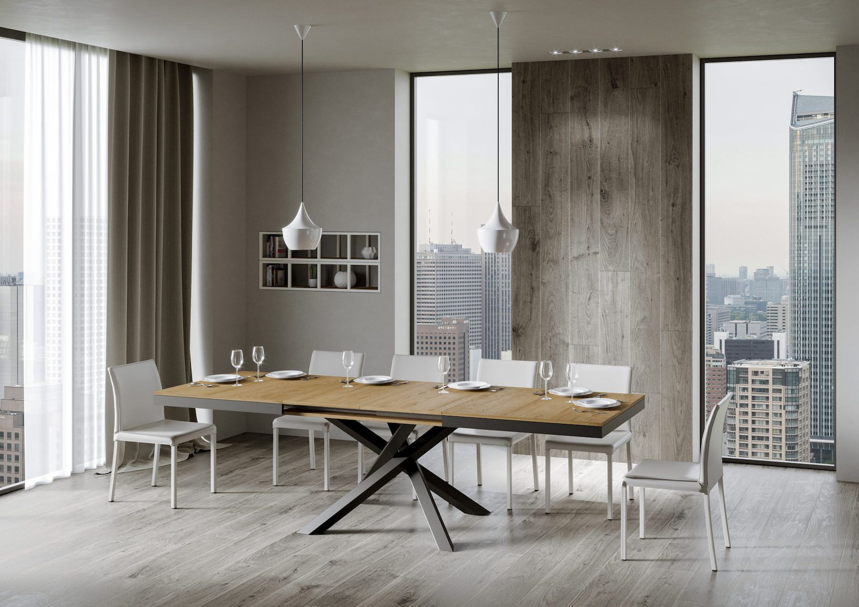 Tavolo allungabile Aberdeen Evolution 90x160/420 cm