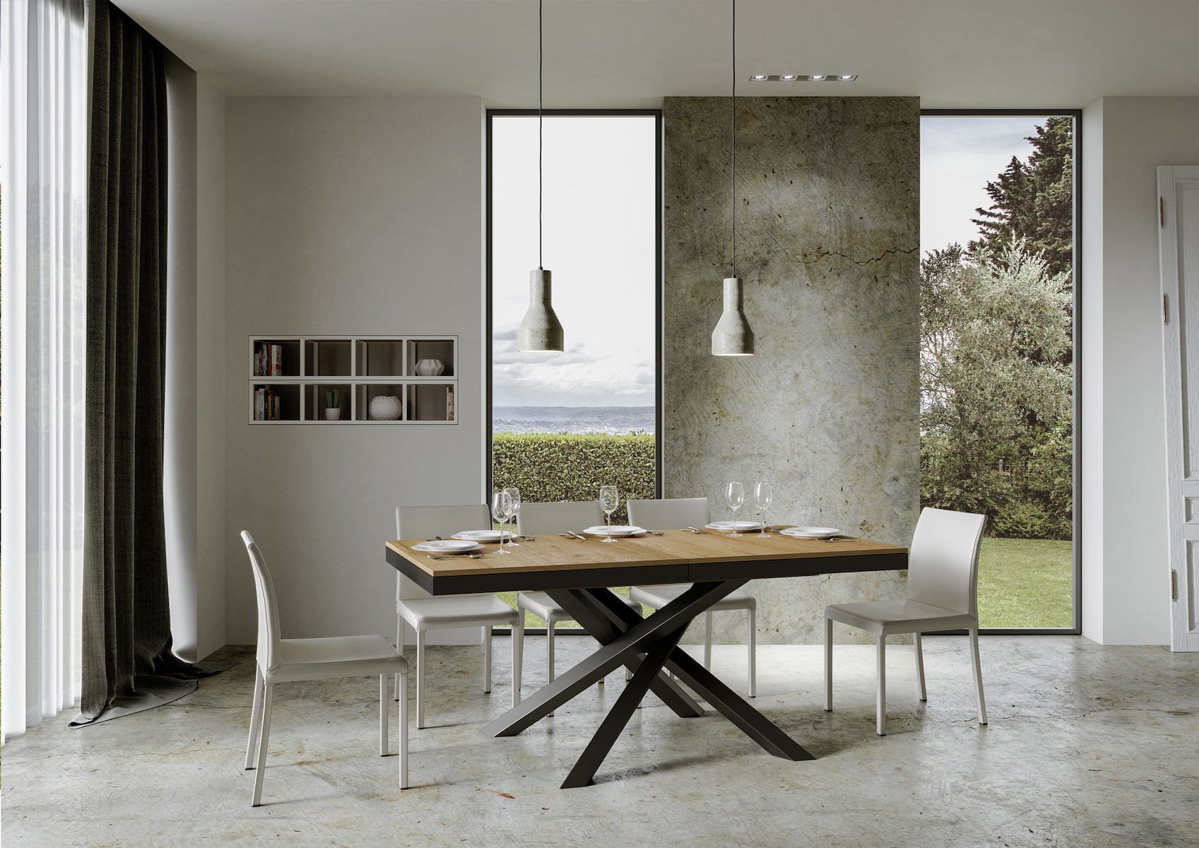 Tavolo allungabile Aberdeen Evolution 90x160/420 cm