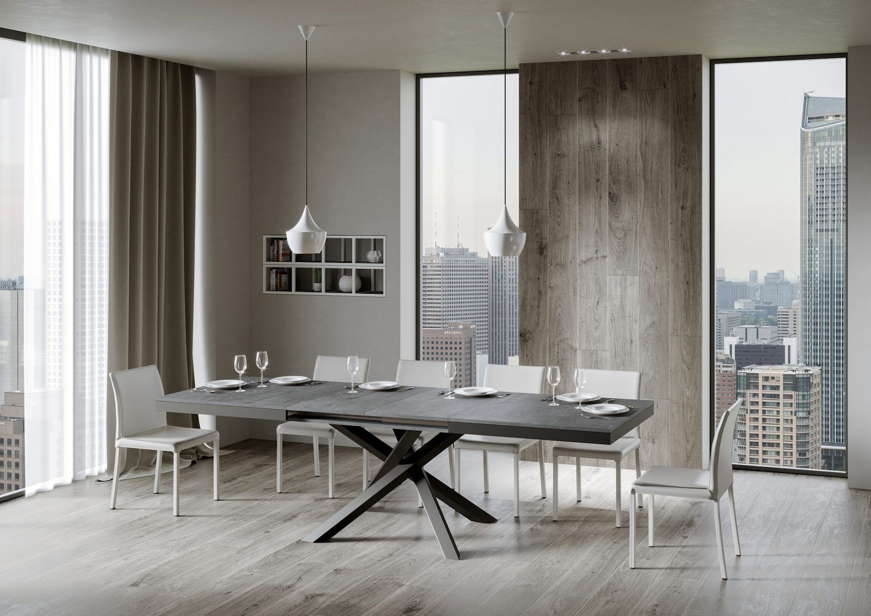 Tavolo allungabile Aberdeen Evolution 90x160/420 cm