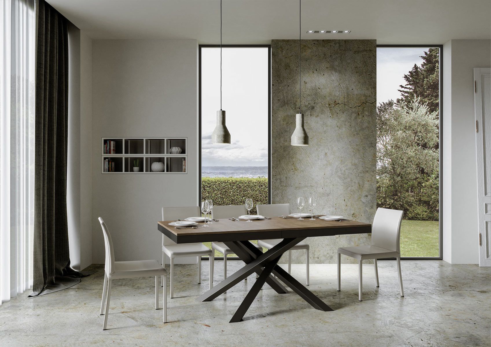 Tavolo allungabile Aberdeen Evolution 90x160/420 cm