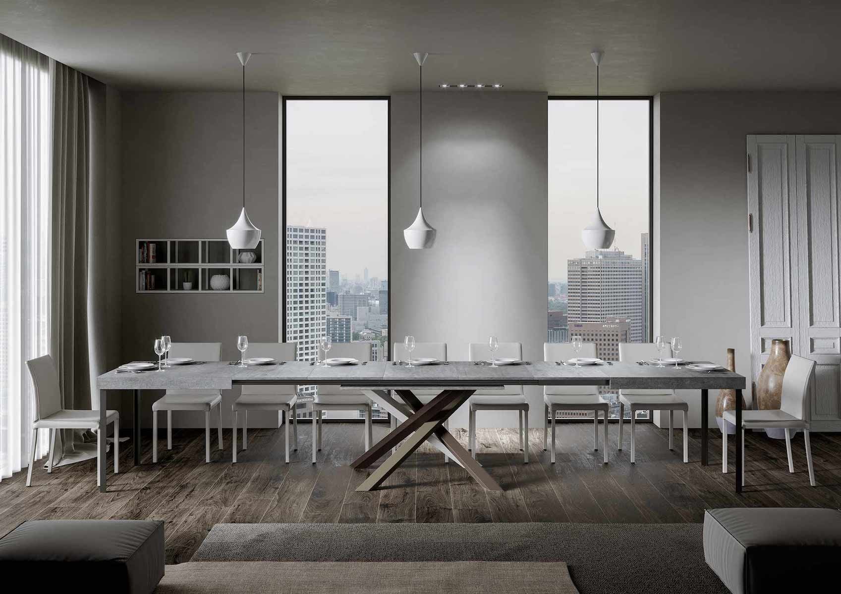 Tavolo allungabile Aberdeen 4C 90x130/390 cm