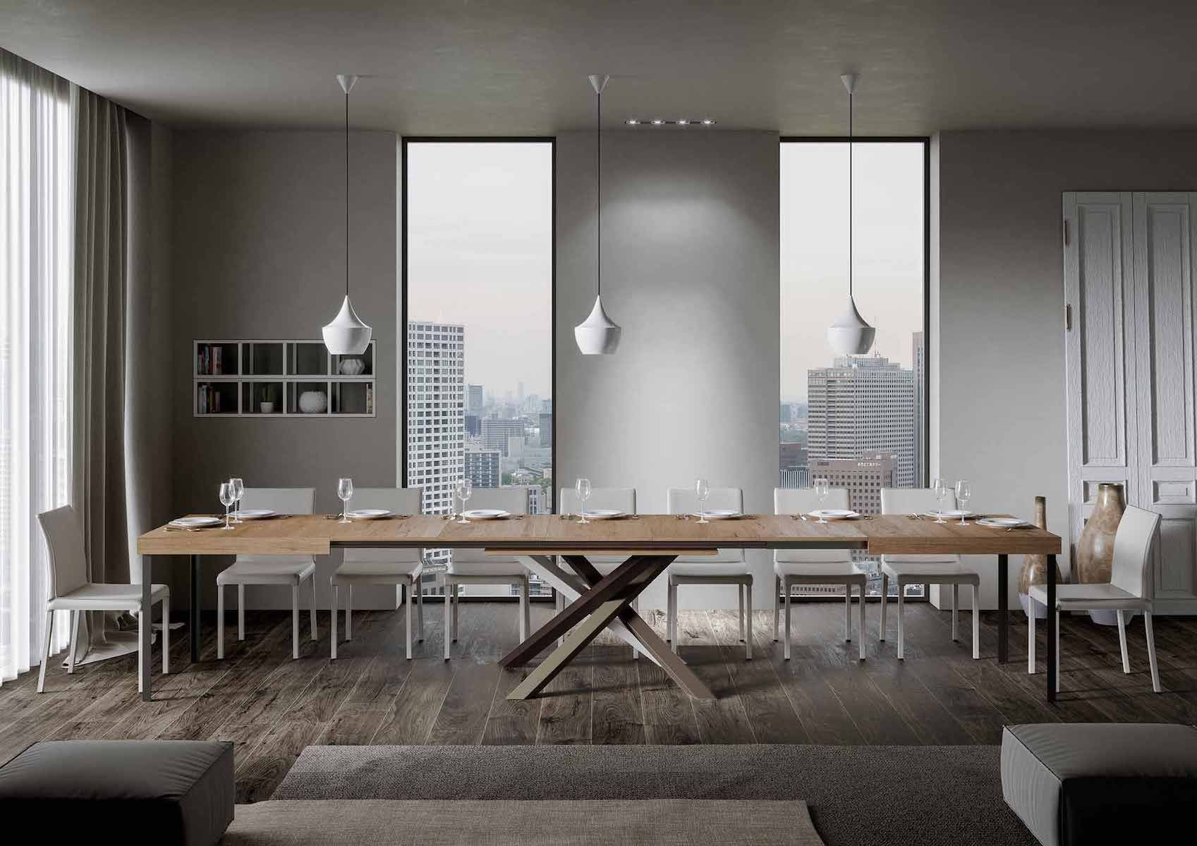 Tavolo allungabile Aberdeen 4C 90x180/440 cm