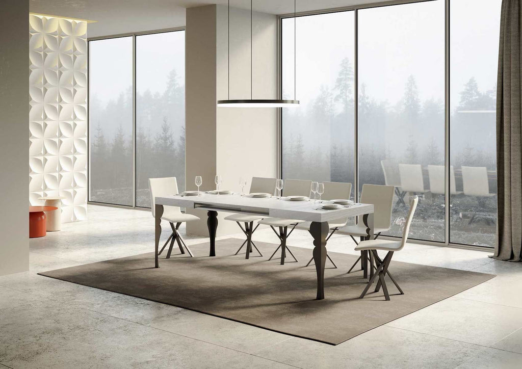 Tavolo allungabile moderno Askim 90x130/390 cm
