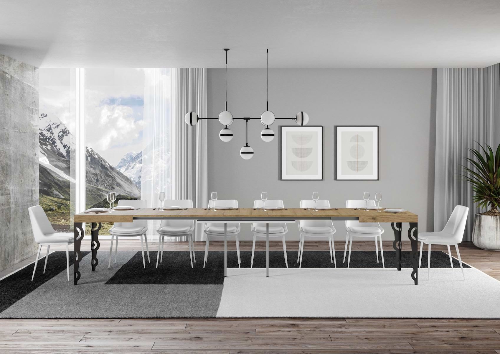 Tavolo da pranzo allungabile per 18 posti Narvik