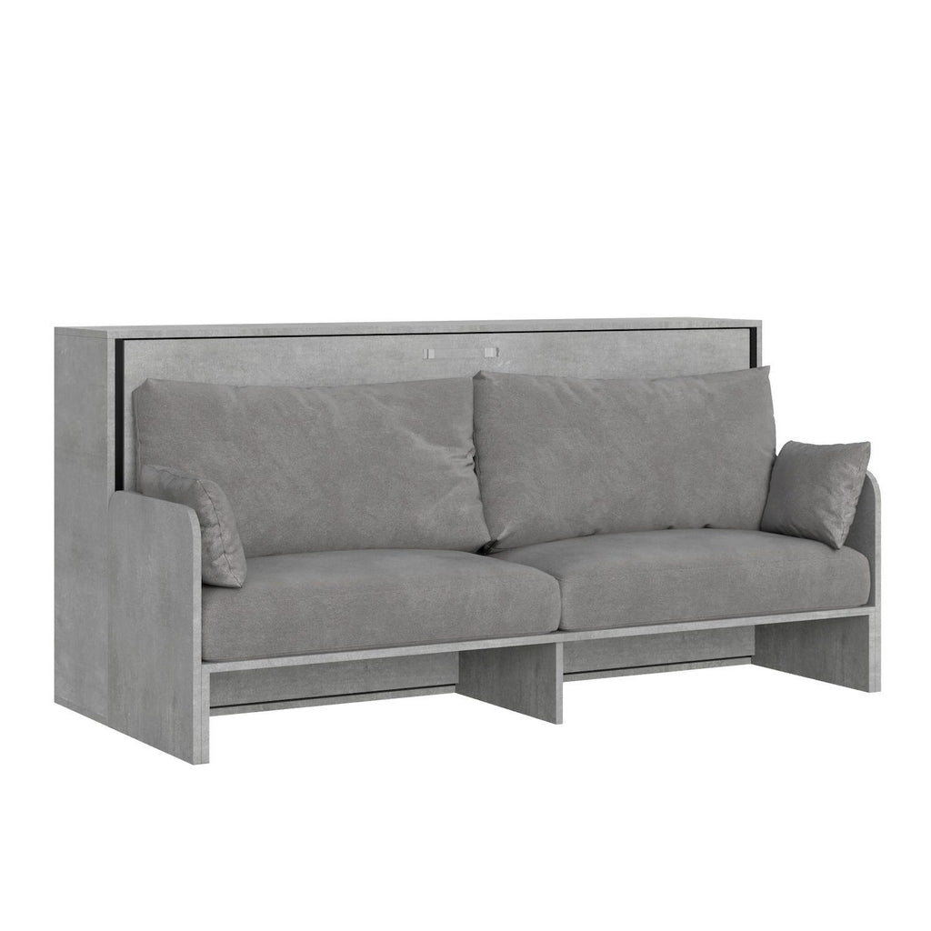 Letto singolo a scomparsa orizzontale con divano Auda