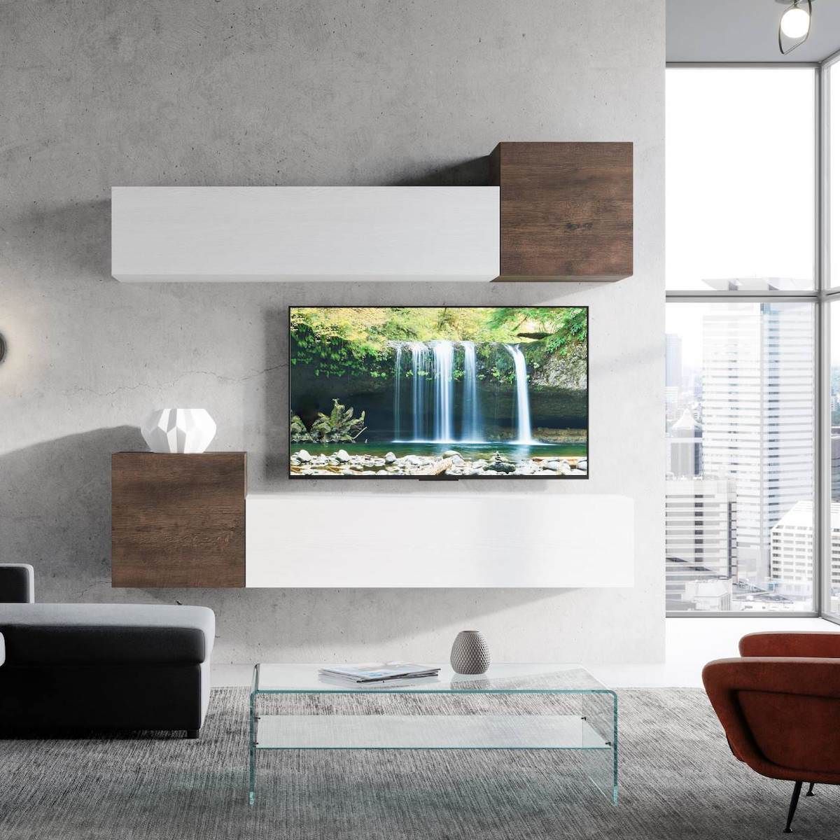 Parete attrezzata moderna Darius A37