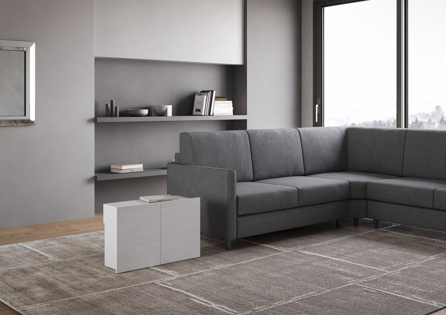 Consolle allungabile con panca Gram