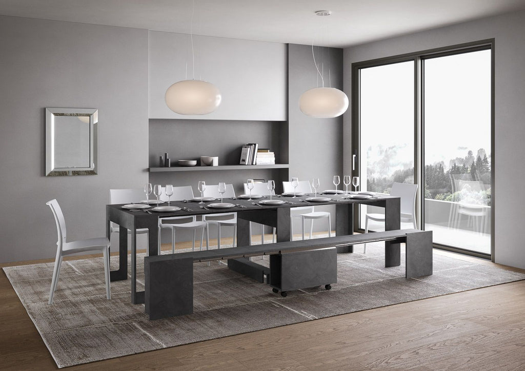 Consolle allungabile con panca Gram