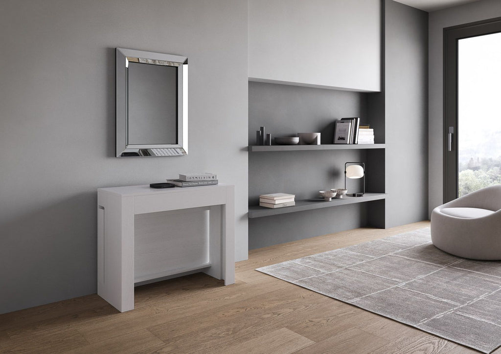 Consolle allungabile con doppia panca Gram