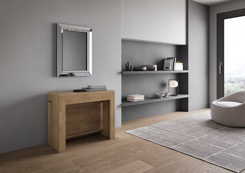 Consolle allungabile con doppia panca Gram