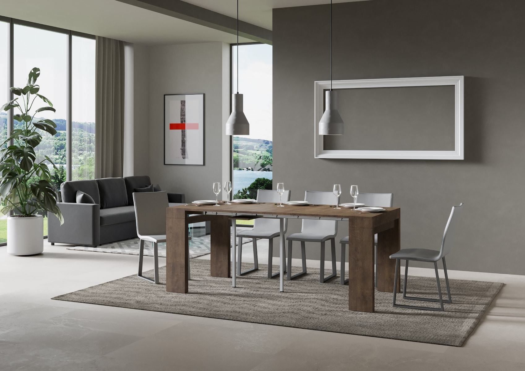 Consolle allungabile design moderno Matrand Small