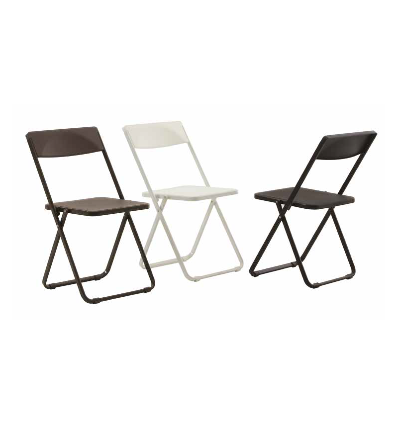 Set 4 sedie pieghevoli salvaspazio + carrello o gancio Trixy