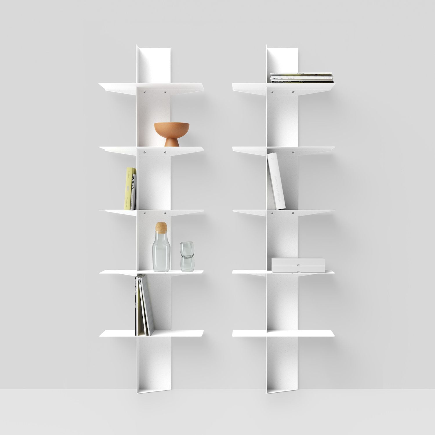 Libreria moderna da parete a colonna Vertikal