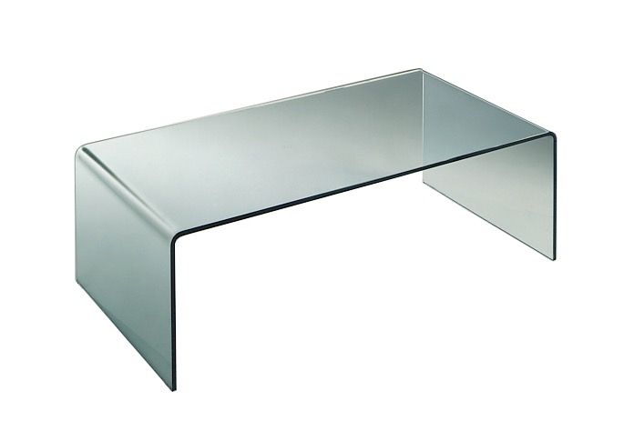 Tavolino da salotto rettangolare in vetro Stefan R0