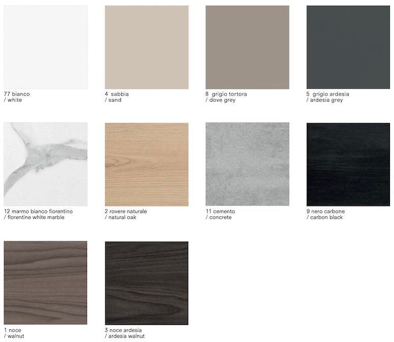 Libreria a colonna Tibor202 in vetro e laminato 202 cm