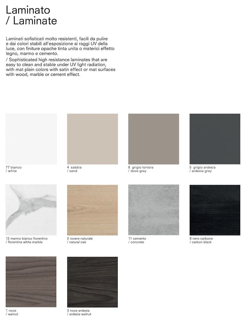 Consolle allungabile Glen in acciaio e laminato