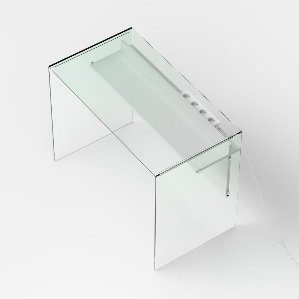 Scrivania per computer in vetro Beat