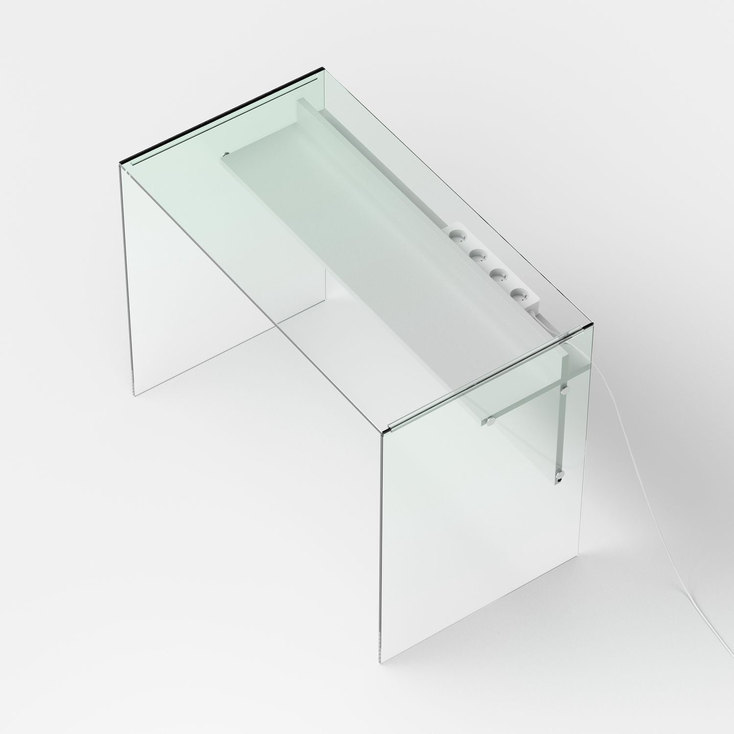 Scrivania per computer in vetro Beat