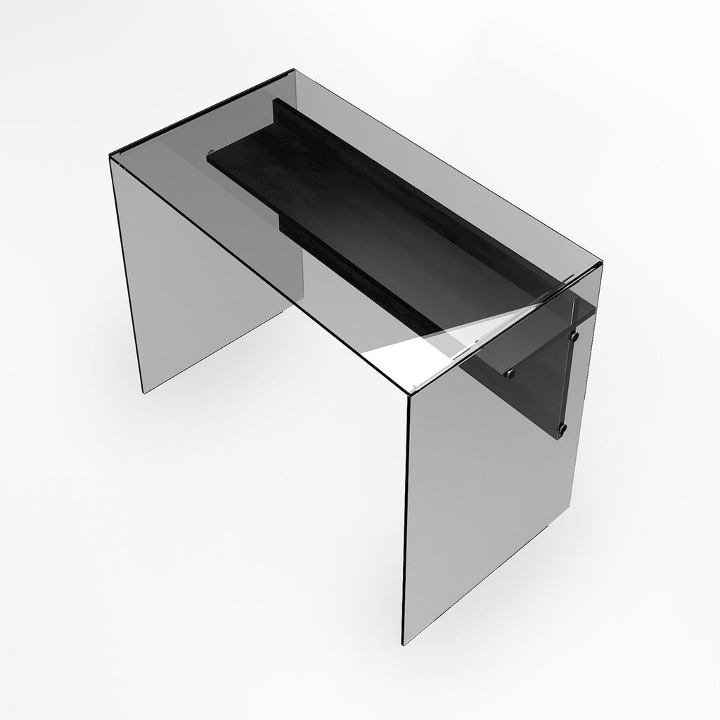 Scrivania per computer in vetro Beat