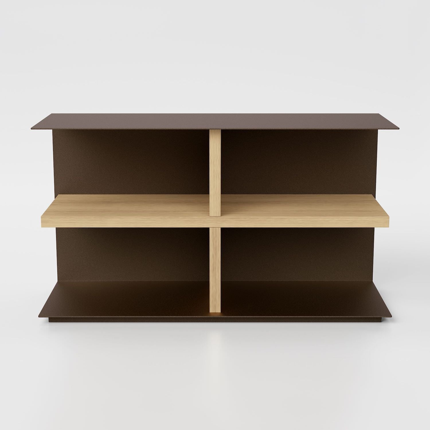 Mobile lato divano in acciaio e laminato Devon