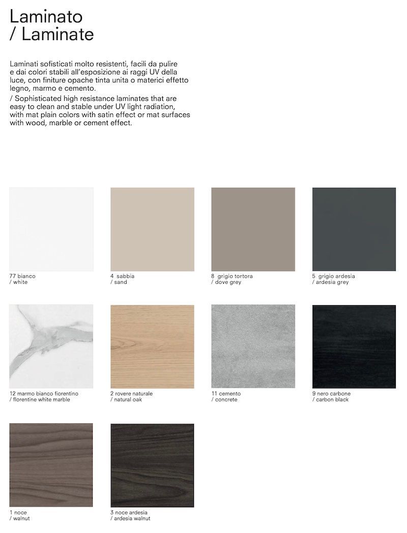 Mobile porta TV in vetro e laminato Karib