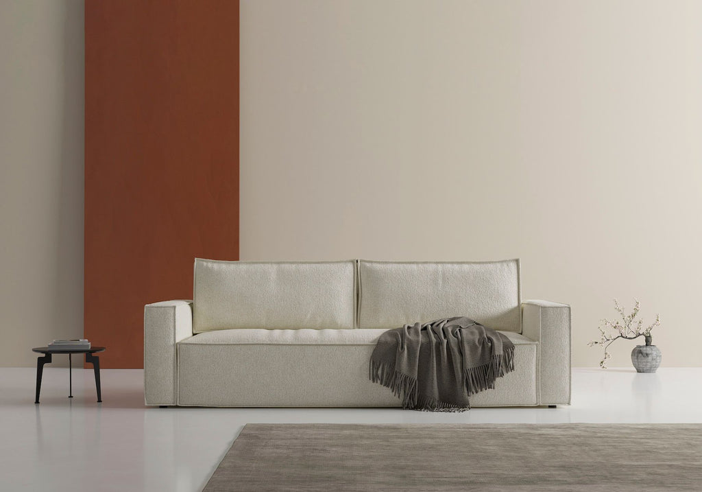 Divano letto matrimoniale Newilla - 357 Taura, Off White