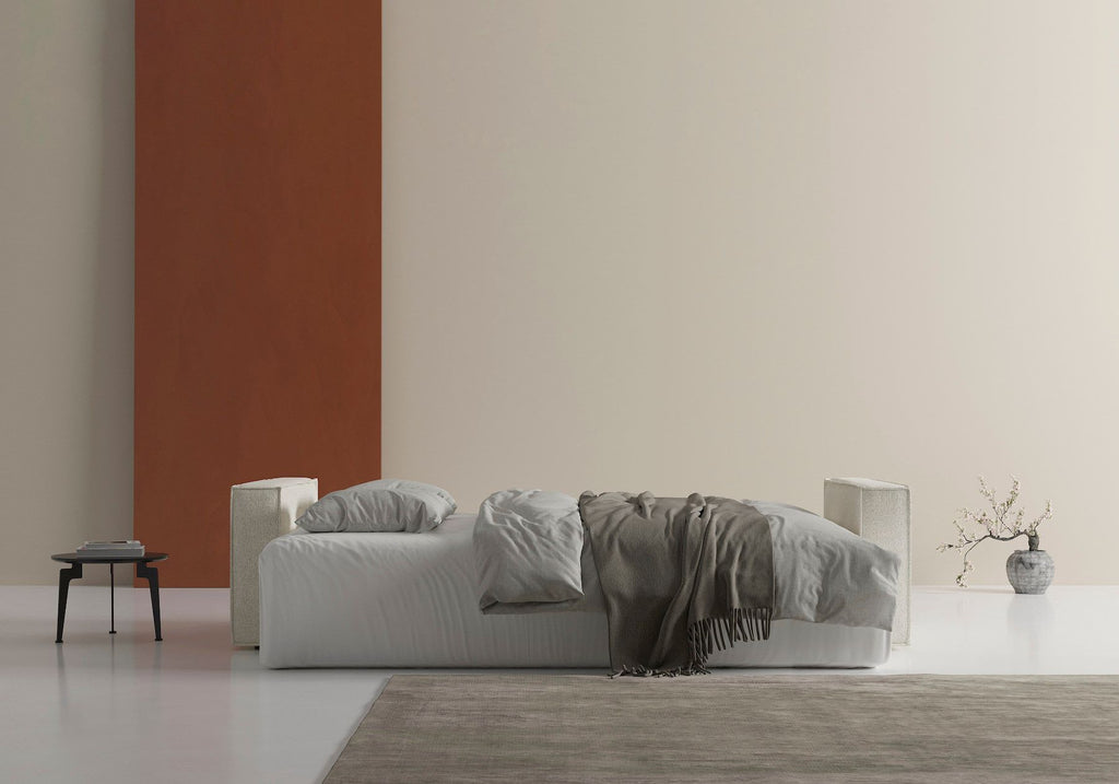 Divano letto matrimoniale Newilla - 357 Taura, Off White