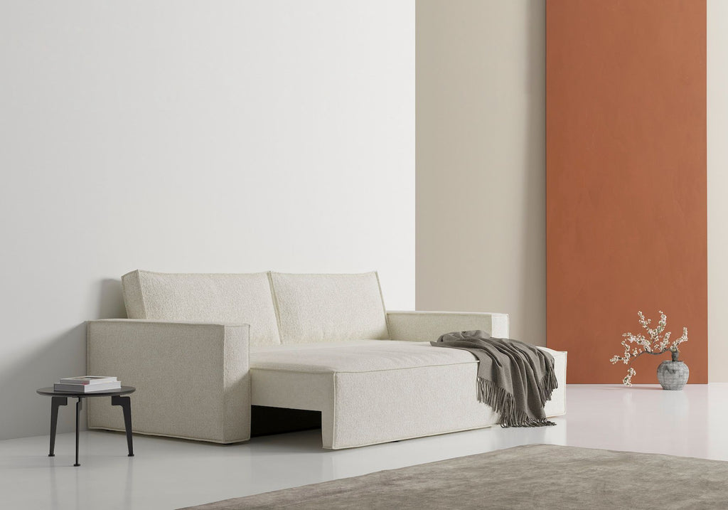 Divano letto matrimoniale Newilla - 357 Taura, Off White