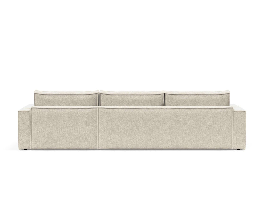 Divano letto matrimoniale con penisola Newilla Lounger - 357 Taura, Off White