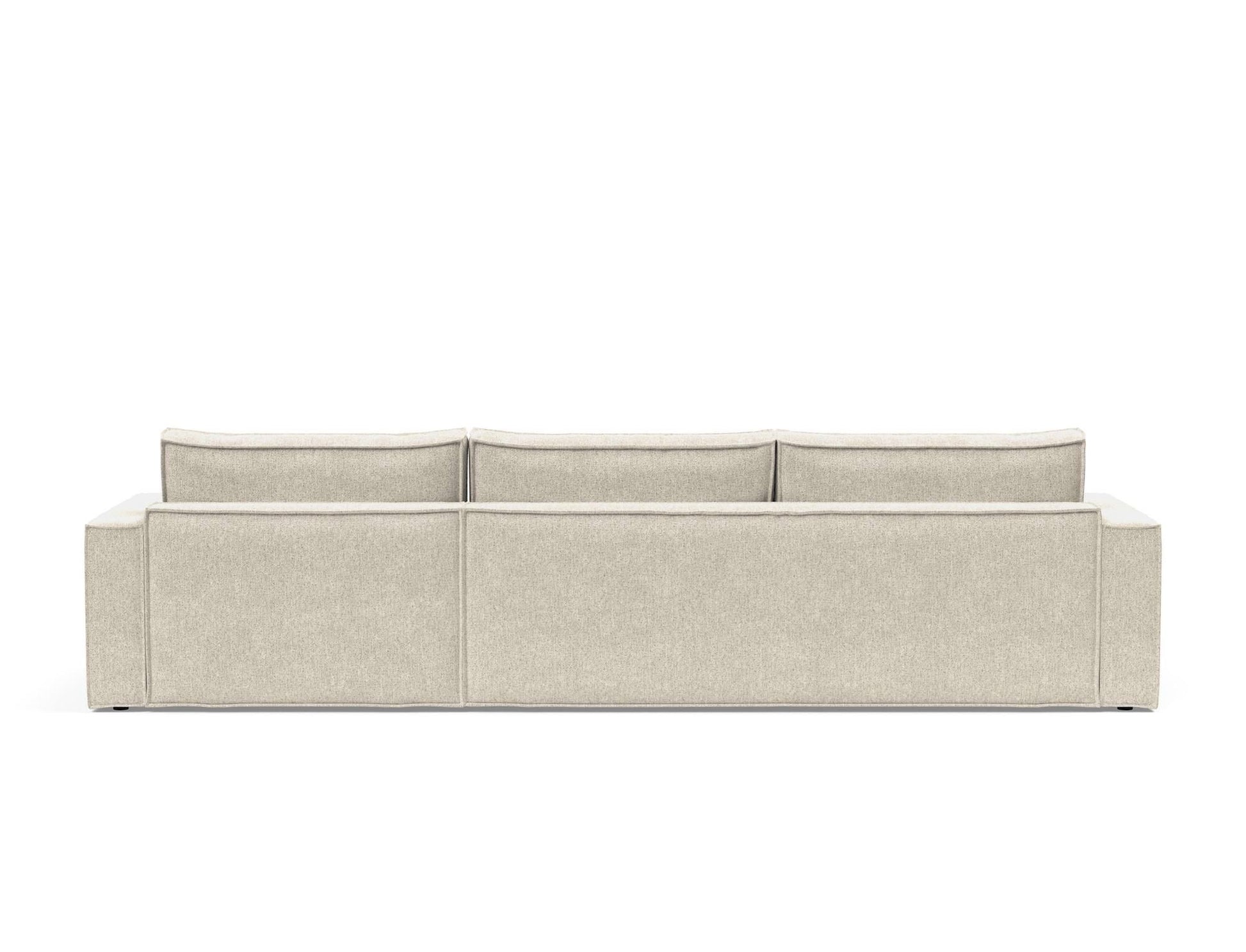 Divano letto matrimoniale con penisola Newilla Lounger - 357 Taura, Off White
