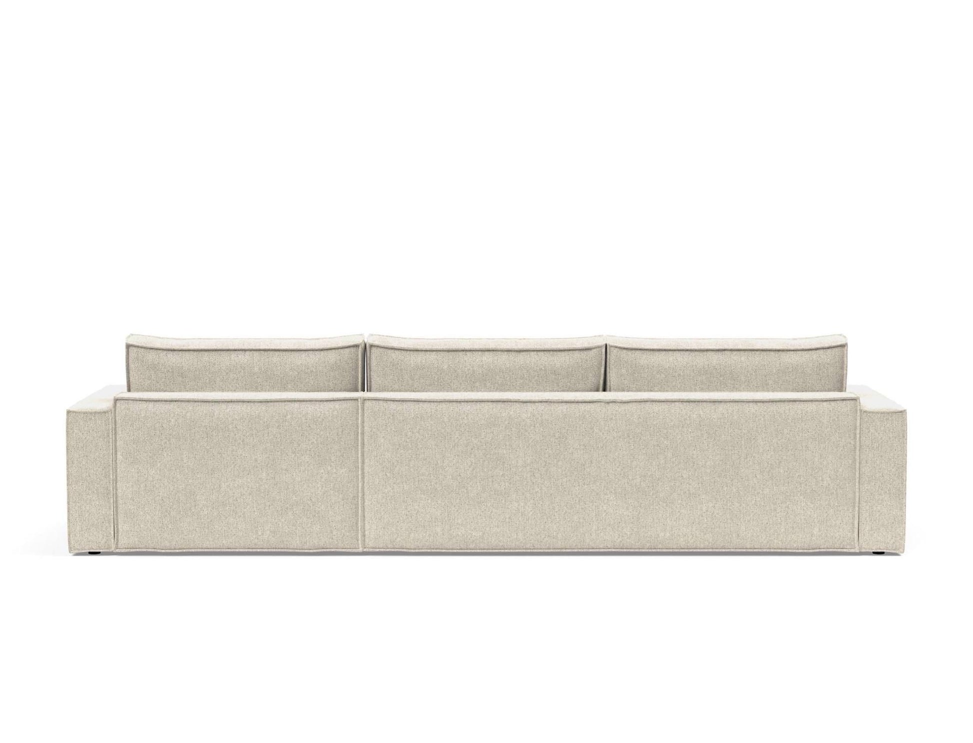 Divano letto matrimoniale con penisola Newilla Lounger - 357 Taura, Off White