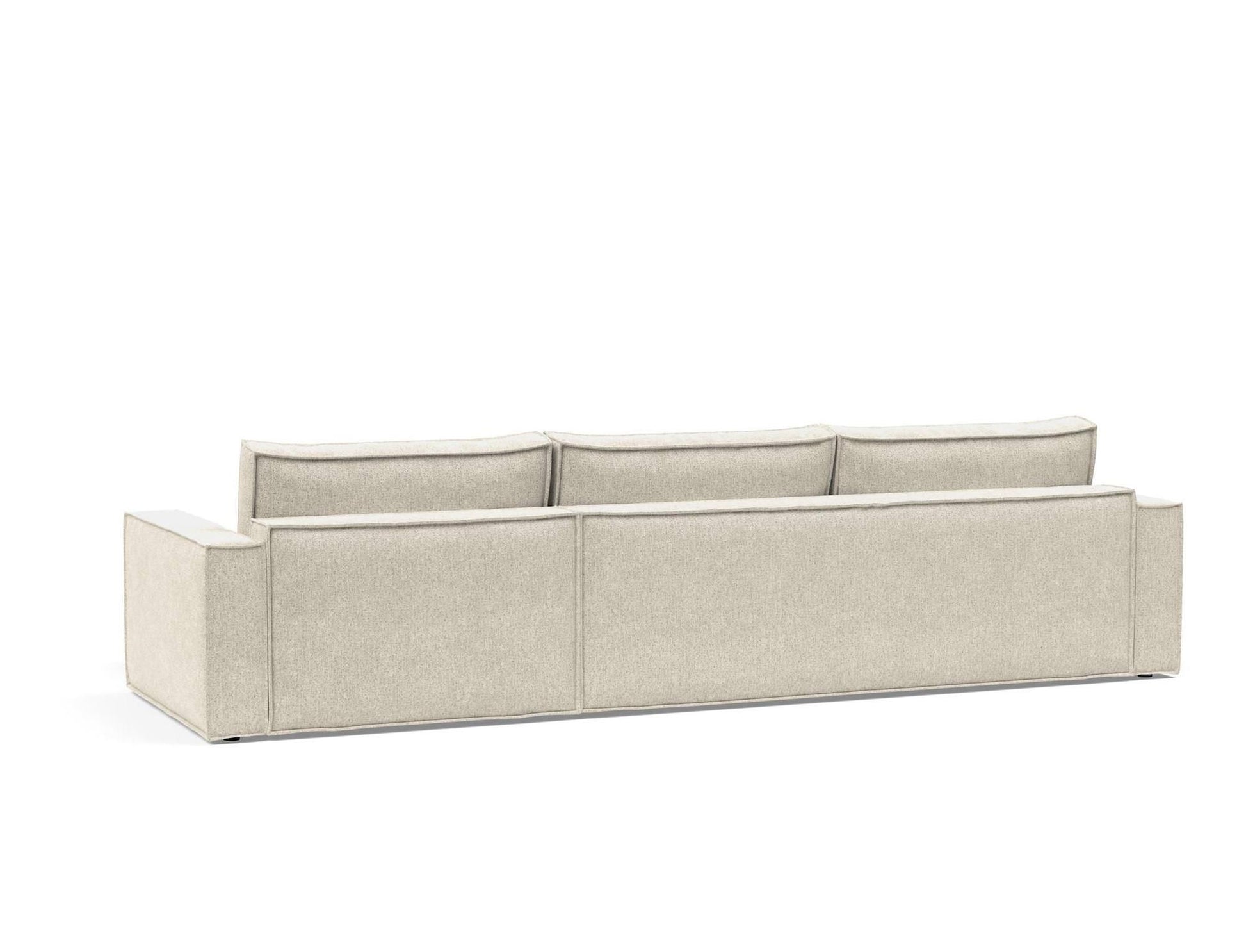 Divano letto matrimoniale con penisola Newilla Lounger - 357 Taura, Off White