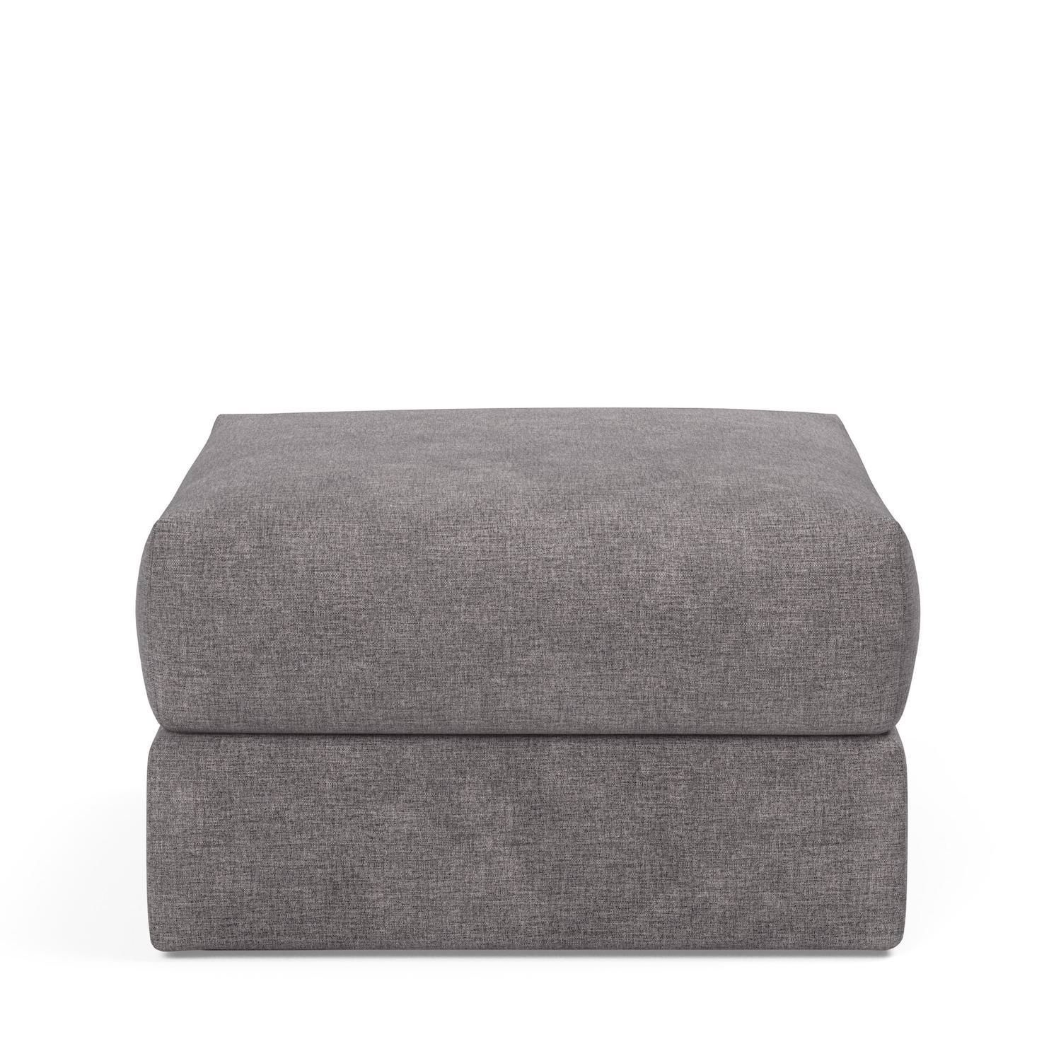 Pouf imbottito con contenitore salvaspazio Cornila