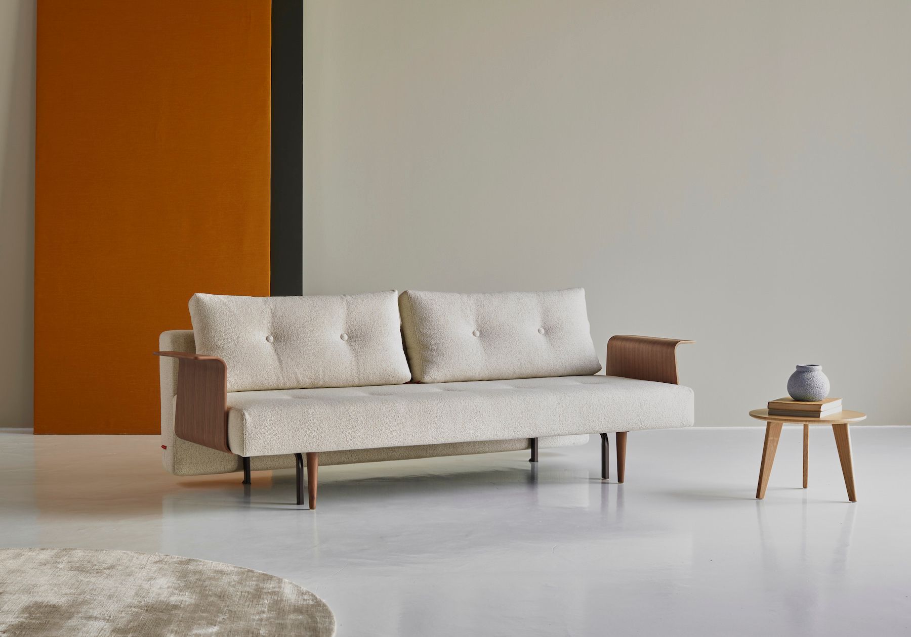 Divano letto 2 posti con braccioli Recast