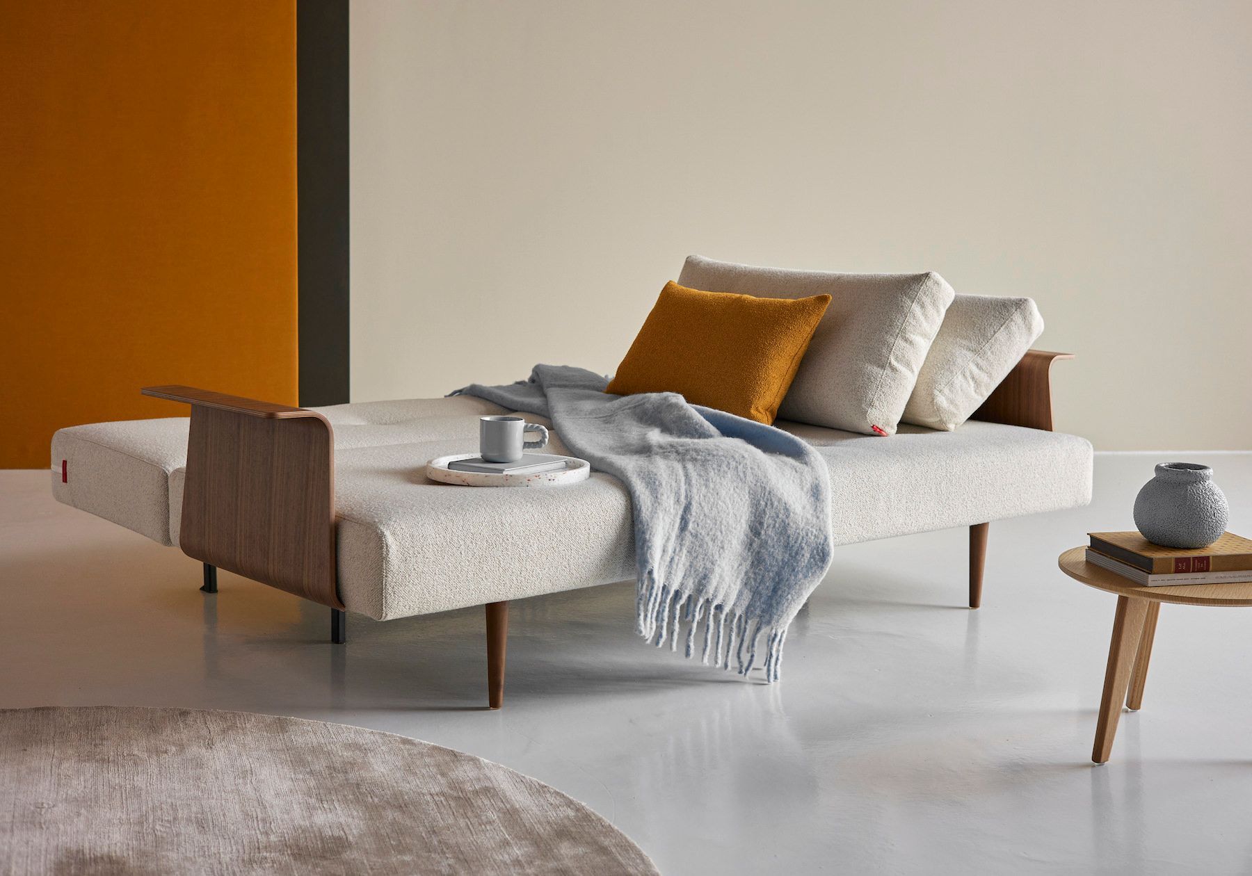 Divano letto 2 posti con braccioli Recast