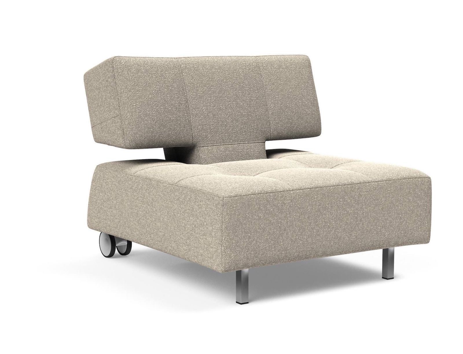 Poltrona con ruote trasformabile in pouf Longhorn