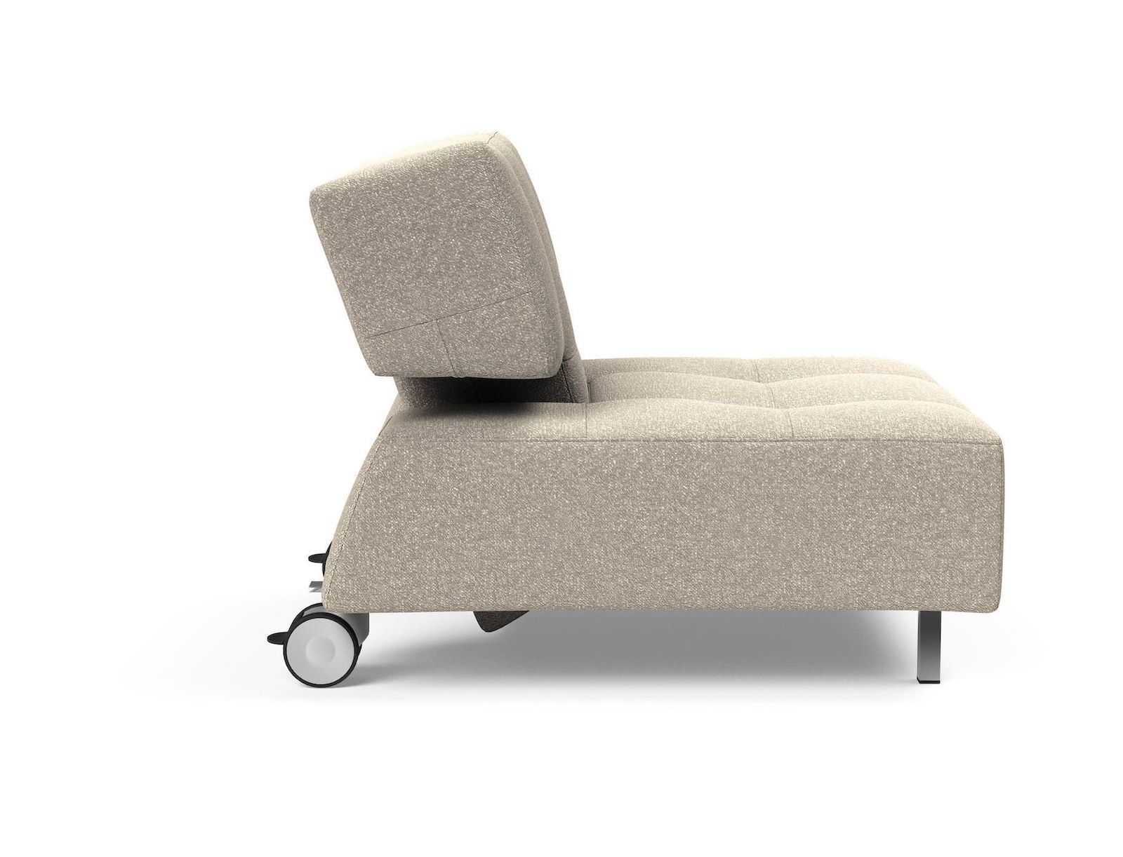 Poltrona con ruote trasformabile in pouf Longhorn