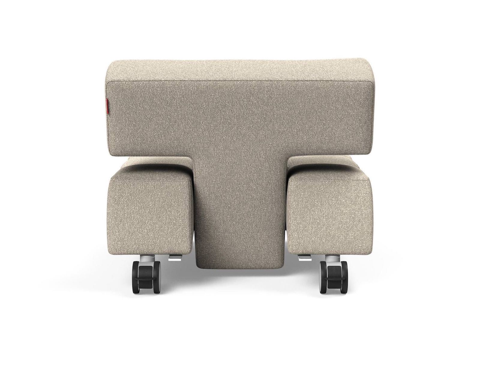 Poltrona con ruote trasformabile in pouf Longhorn