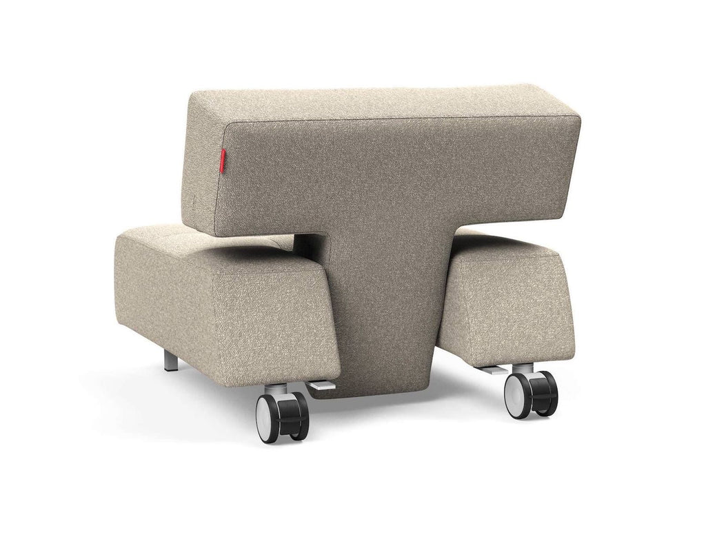 Poltrona con ruote trasformabile in pouf Longhorn