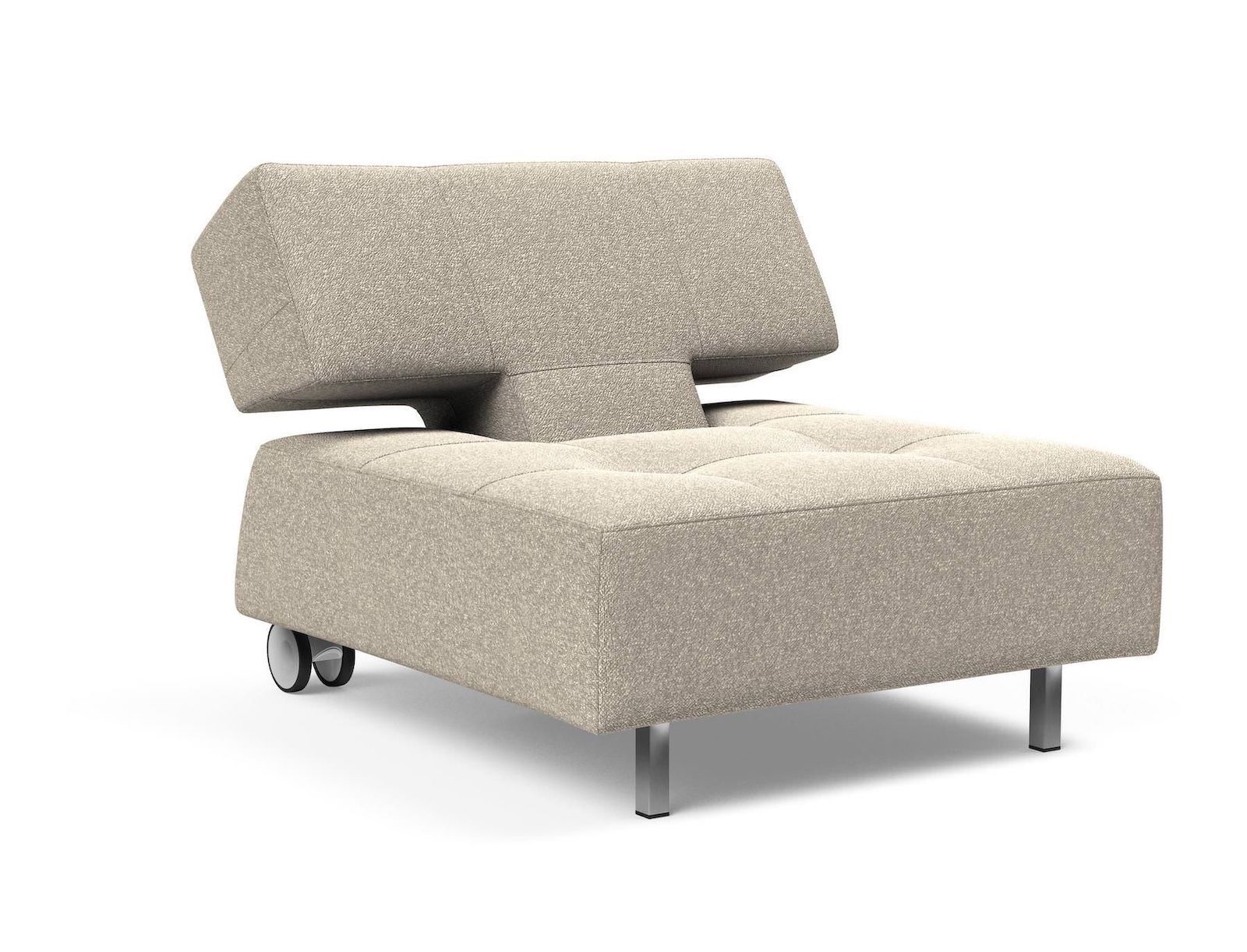 Poltrona con ruote trasformabile in pouf Longhorn