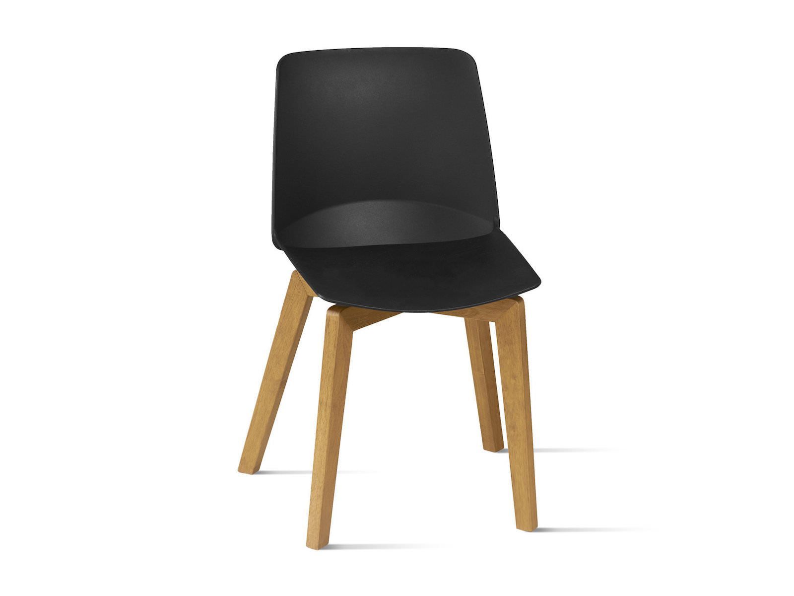 Coppia sedie da cucina in polipropilene e legno Vingard