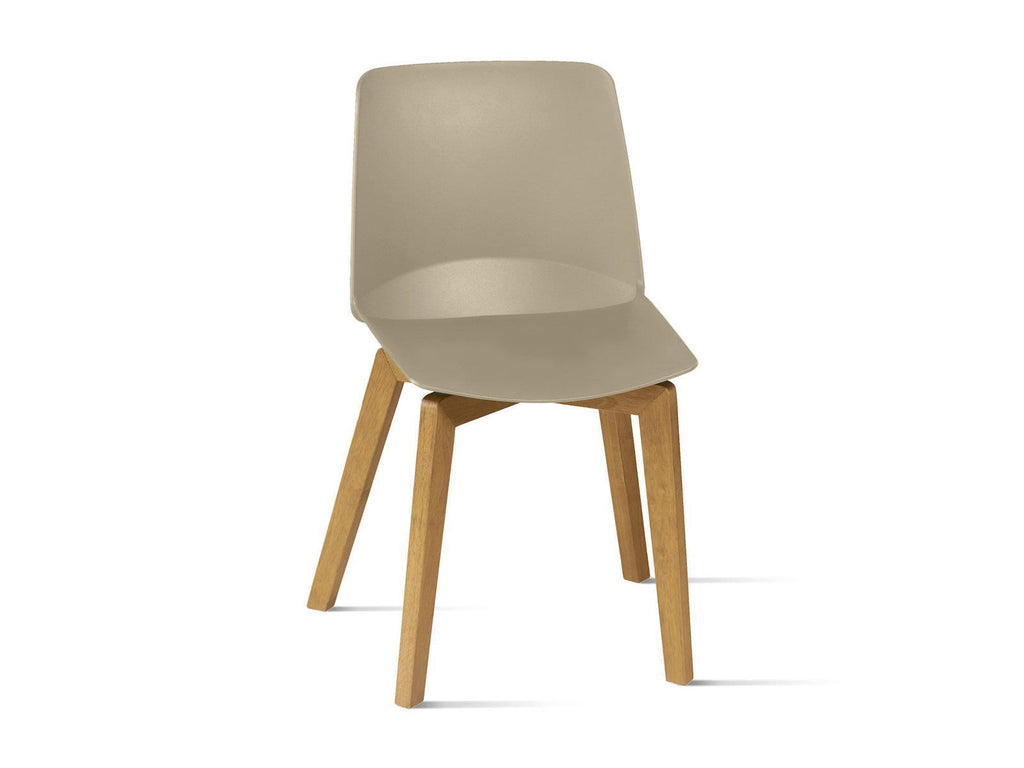 Coppia sedie da cucina in polipropilene e legno Vingard