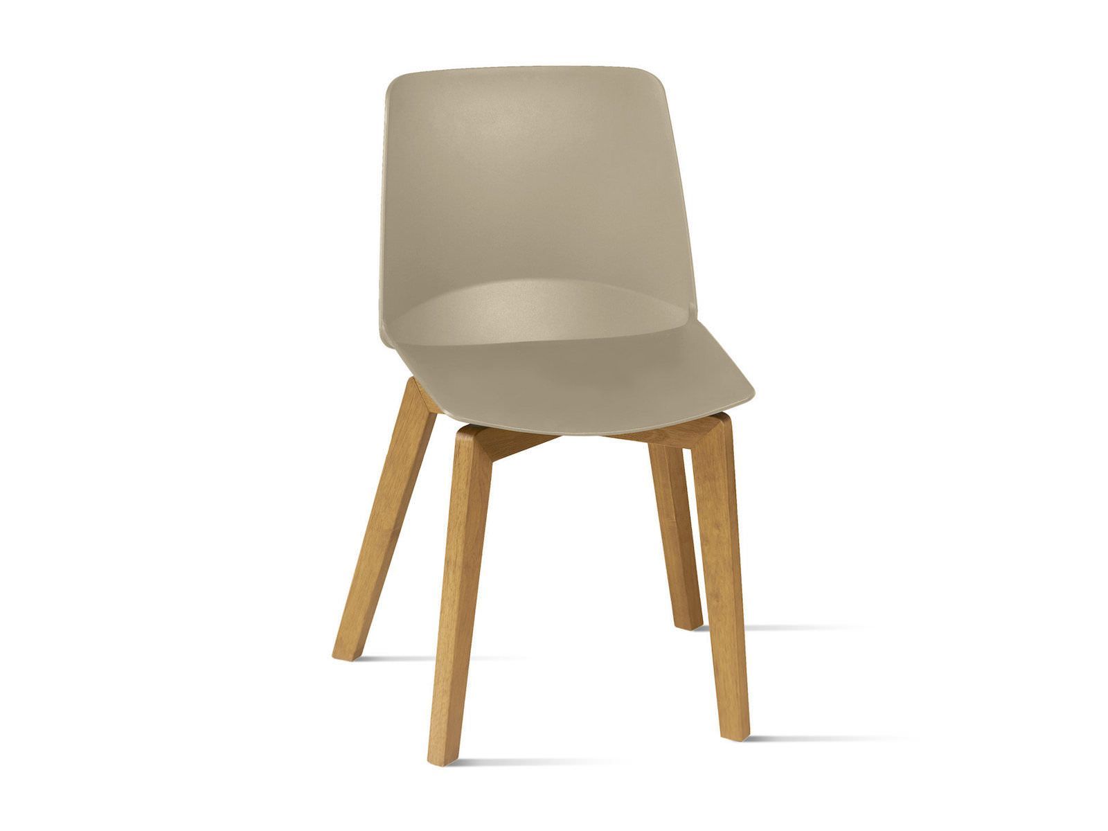 Coppia sedie da cucina in polipropilene e legno Vingard