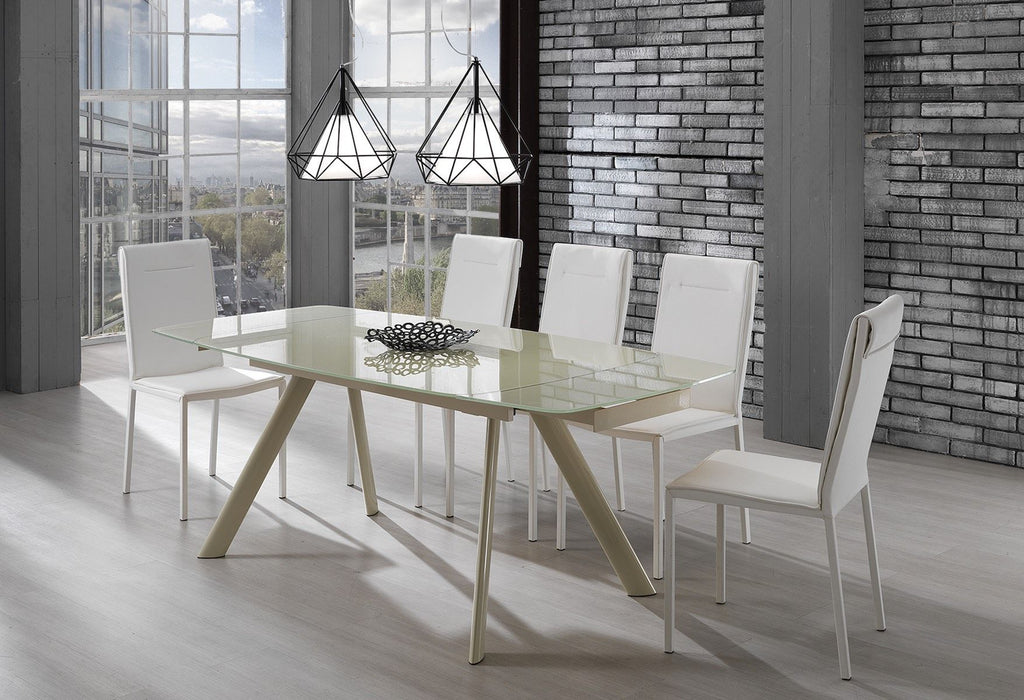 Coppia sedie moderne per sala pranzo Aksel White