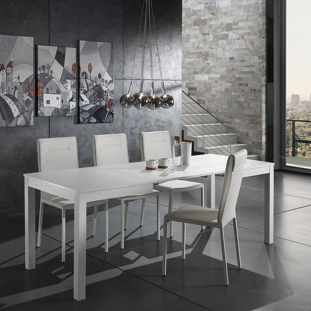 Coppia sedie moderne per sala pranzo Aksel White