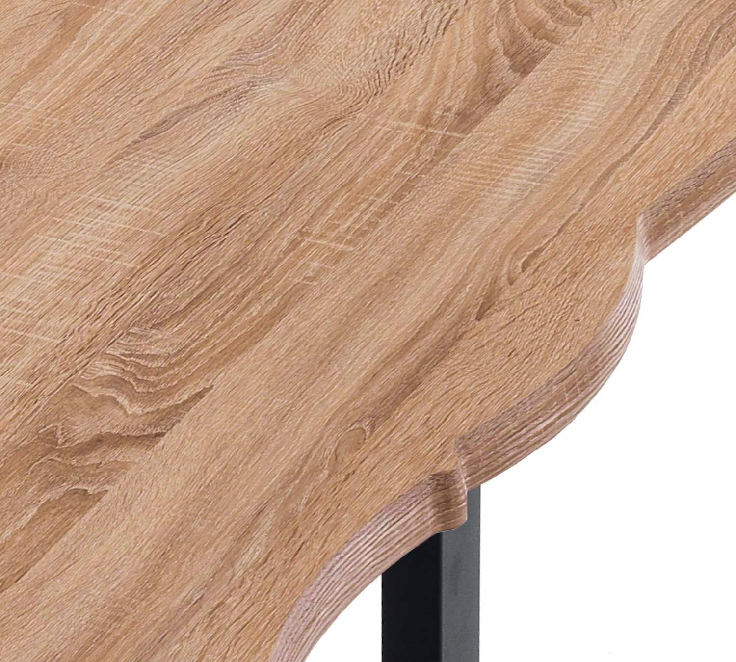 Tavolo da pranzo rettangolare con piano in legno Dolan B